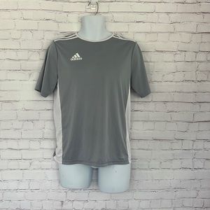 Adidas climalite gray white shirt